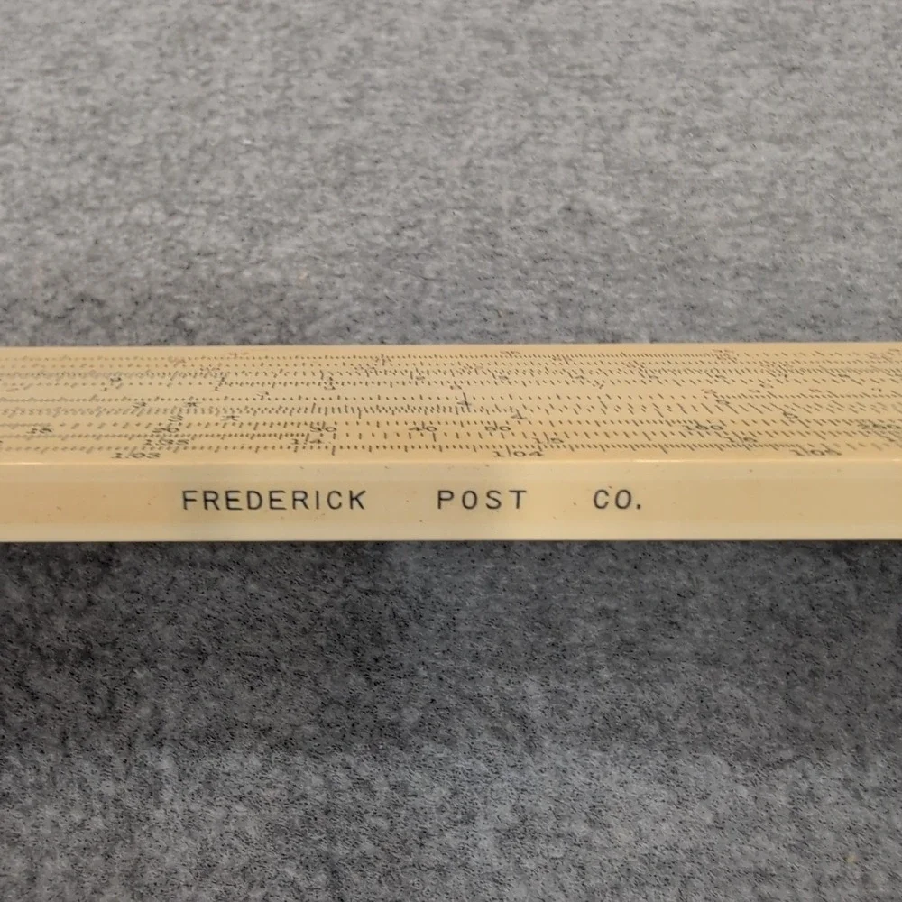 Frederick Post Co Versalog Slide Rule Cat No 1460 Vintage Engineering Math Tool - Picture 3 of 7